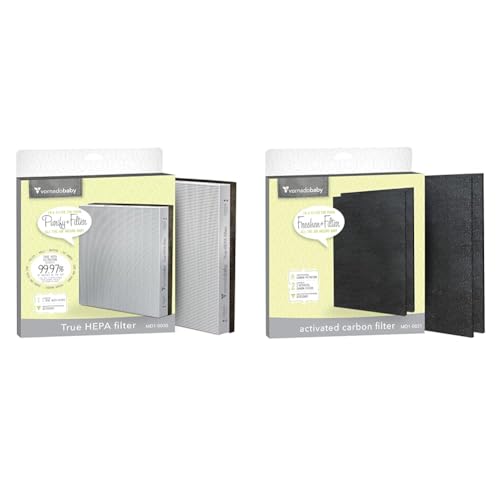 Image of Vornadobaby Purio Air Purifier Genuine MD1-0030 True HEPA and MD1-0031 Activated Carbon Replacement Filters Bundle