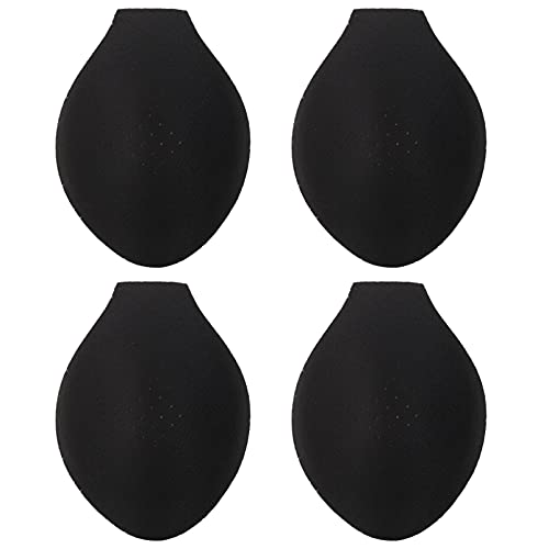 4pcs Bulge Sponge Underwear Bulge Cup Pad for Mens Underwear Swimwear Black