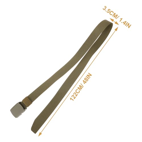 Outdoor Utility Belt for Men Heavy Duty Hiking Camping Belt with Waist Support Breathable Canvas Design for Secure Fit During Adventures4