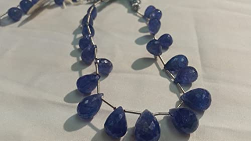 Tanzanite faceted drop briolettes à offrir en cadeau précieux pour anniversaire