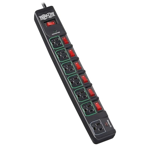 image for Tripp Lite 7 Outlet (6 Individually Controlled) Surge Protector Power 