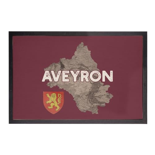 Paillasson Aveyron Rouge solution entrée propre tapis 75x50cm - 2