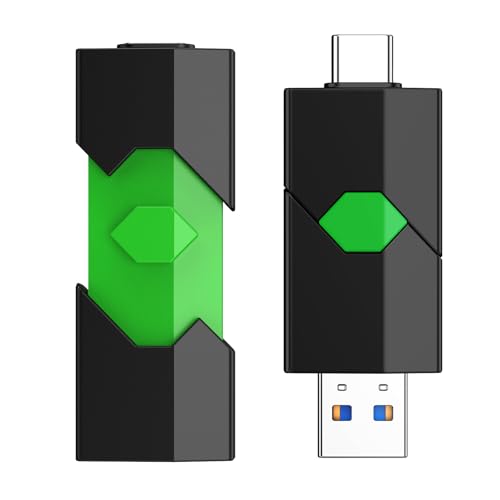 Clé USB 2 en 1 Type C et USB A 128 Go K&ZZ en lot de 2 pour stocker vos fichiers