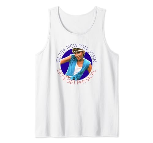Olivia Newton-John Let's Get Physical Circle Photo Tank Top