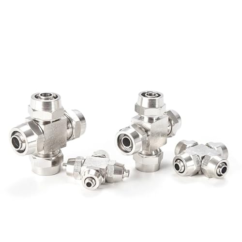 Raccord pneumatique KL-PZA6 en cuivre plaqué pour circuits rigides
