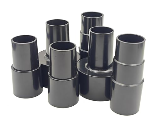 Plastic Hose Connector Reducer Attachments Fits Vacuum Cleaner, 1-3/8