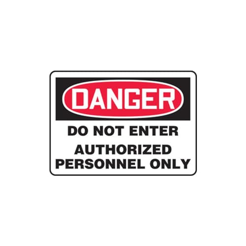 Panneau Danger Do Not Enter Accuform MADM140XL en aluminium Aluma-Lite 18x25 cm
