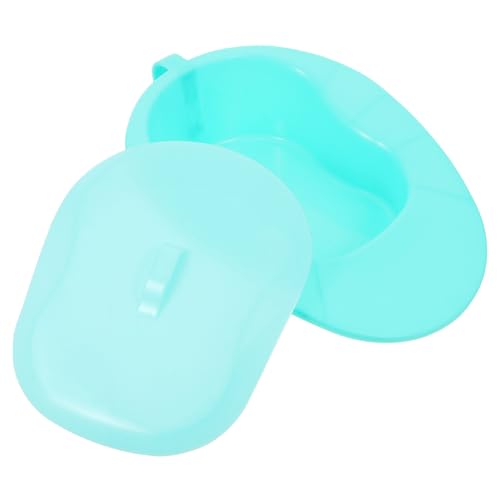 VICASKY Padella da Letto con Coperchio Antiodore Ergonomica e Resistente Vasino Portatile per Pazienti Anziani e Allettati Design Scivolo per Uso Confortevole e Igienico