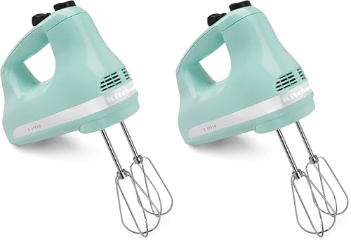 Image of KitchenAid 5 Ultra Power Speed Hand Mixer - KHM512,Ice Blue,(Pack of 2)