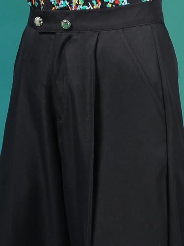 Image of KOTTY Women's High Waist Pleated Wide Leg Trousers