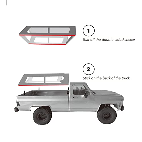 Image of Canopy Topper for 1 /18 Scale FMS K10 / Eazyrc Glacier RC Crawler Truck Upgrade Parts(Grey)