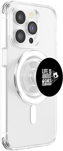 La vie est une question de buts et contribue à la motivation sportive dans le football PopSockets PopGrip pour MagSafe – vue 4