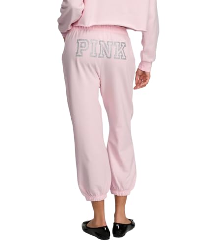 Victoria's Secret Pink | Elle Campus Fleece™ Capri Sweatpants, Pink Tulip, L - image 1