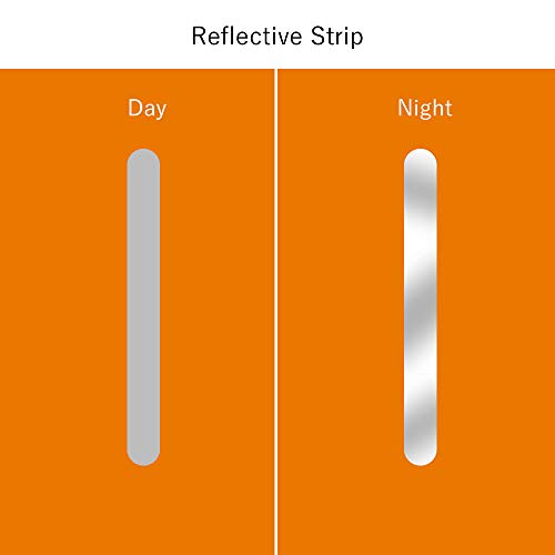 LAMA Backpack Rain Cover, Waterproof, for School Bags, with Reflective Strips, Adjustable Buckle S (18L-25L) M (26L-40L) L (41L-55L), orange - Image 5