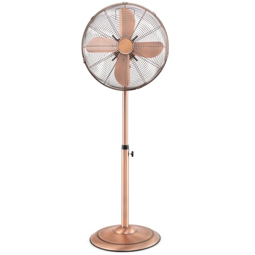 ARLIME Pedestal Fan, 16 Inch Oscillating Fan w/ 3 Speeds & Adjustable Height, 75° Oscillation &...