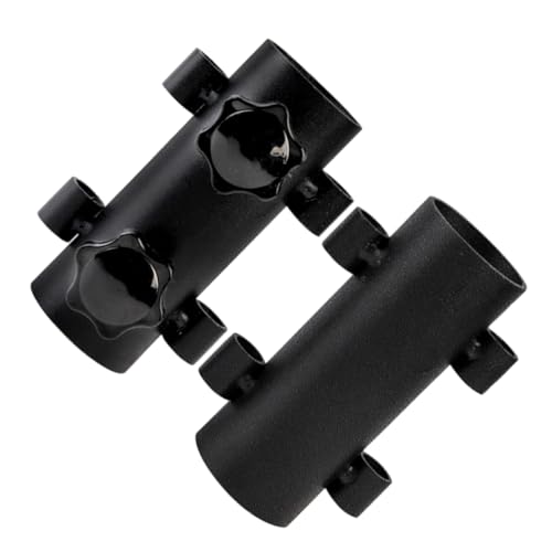 Support pour bâtons de tente de camping en acier noir résistant - 2