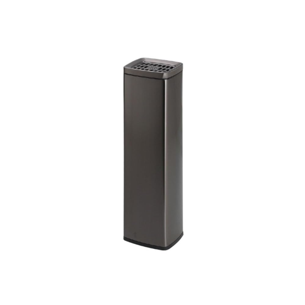 OWOHYG Ashtray Trash Can Black/Silver Smoking Area Stainless Steel Ashtrays Lobby Stairway Extinguisher Vertical Cigarette Butt Collection Cigarette Butts Outdoor Ashtrays For Cigare.Black