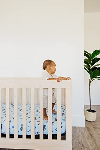 Image of Copper Pearl Premium Knit Baby Crib Sheets for Standard Mattresses, Breathable and Soft, Leo