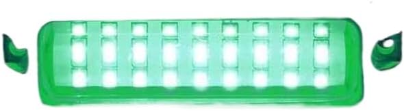 2PCS 27LED Blue White Red Stainless Waterproof Lights Underwater Pontoon Compatible With Marine Boat Transom Blue Light Saig Lamp 50W(Green-2PCS)