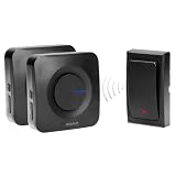 ONDO 2 AC Timbre Inalámbrico con 2 Receptores 1 Pulsador 36 Tonos 200m