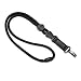 GOVO T3 Lanyard,Durable Round Cord,Metal Hook,Breakaway Buckle,Safety Breakaway (Black(Logo))