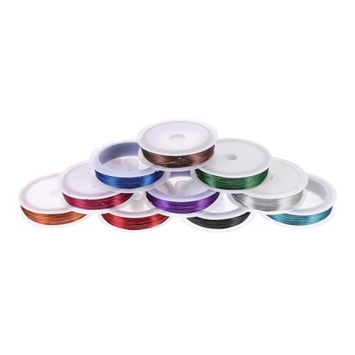 Alambre de hierro galvanizado de 0,5 mm en 11 colores para manualidades y joyas
