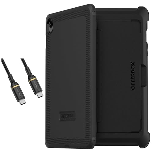 Coque Galaxy Tab S9 FE avec protecteur d'écran intégré OtterBox Defender noire et durable
