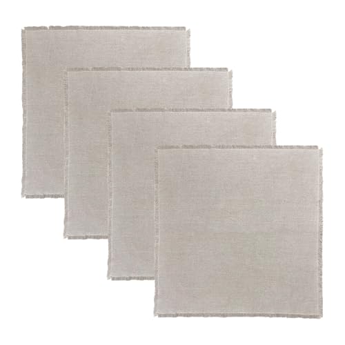 Servilletas de Lino 100% Set de 4, 18 x 18 pulg miniatura 1
