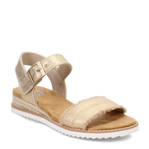 Skechers Women's Bobs Desert Kiss-Gold Crush Sandal