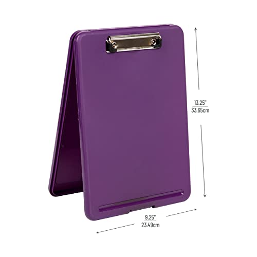 Mind Reader Apprentice Collection, Storage Clipboard With Low Profile Clip, Letter Size, Bottom Hinge, Set Of 6, Assorted Colors #TOP2