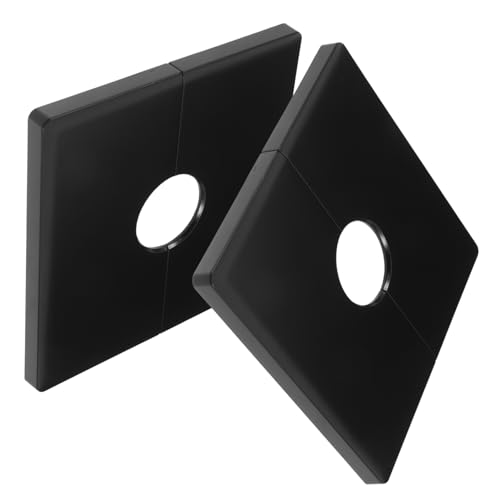 Garneck 2pezzi Copertura Decorativa Per Piastra Foro Design Rimovibile Per Rubinetto e Accessori Idraulici Facile Installazione e Resistente