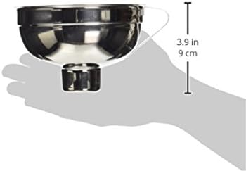KitchenCraft Home Made Jam Funnel, Traditional, Stainless Steel,Silver, 14.5 cm