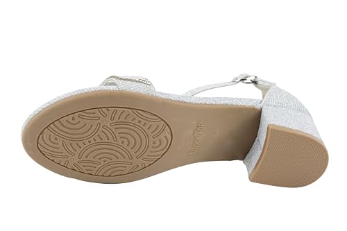Image of Lucky Top Girls Dress Sandal Low Heel Ankle Strap