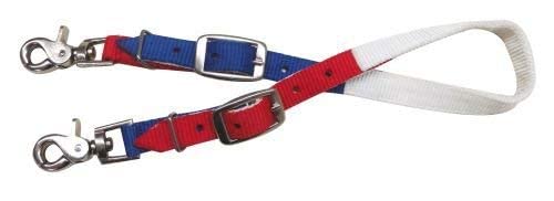 Sangle de garrot en nylon Showman tricolore pour cheval