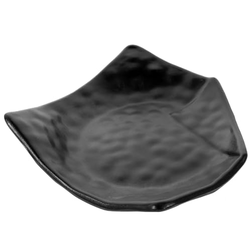 Plato para Sushi de Melamina Negro 9.06x7.48x1.97 in