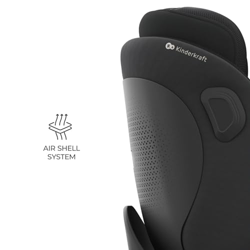 Kinderkraft I-360 2 Pro Seggiolino Auto 0-36 Kg, I-SIZE 40-150 Cm, Seggiolino 360 Girevole, Con Isofix Base, Reclinabile Posizione Sdraiata, Poggiatesta Regolabile, Gruppo 0 1 2 3, Nero - 11