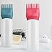 Root Comb Applicator Bottle Hair Oil Applicator Brush 3 Pack Hair Oil Bottle for Hair Root Comb Color Applicator Bottle 6 Ounce with Graduated Scale