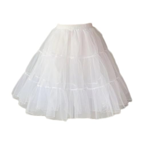 Long A-Line Petticoat Skirts Hoopless Underskirts Slips for Girls H108