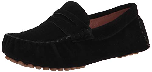 Battle Men Little Kids Penny Loafers Flat Heel Slip On Toddler's Shoes For Boys & Girls A Size Smaller (Color : Black, Size : 9 M Us Toddler) #TOP20