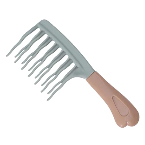 detanglerr - Peine de dientes anchos de madera para cabello rizado | acetato de celulosa peine de dientes ancho |herramienta de peinado antiestática para cabello largo | Accesorios de cuidado