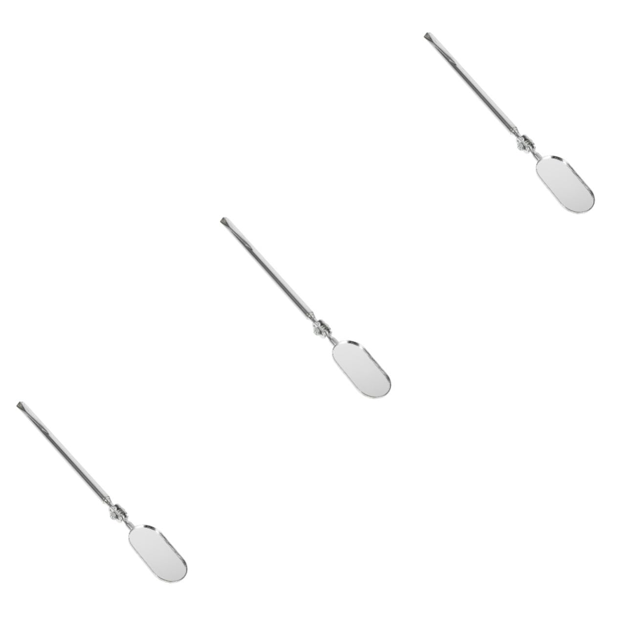 VILLFUL 3pcs Mechanics Inspection Mirror Telescoping Inspection Mirror for Mechanics Auto Small