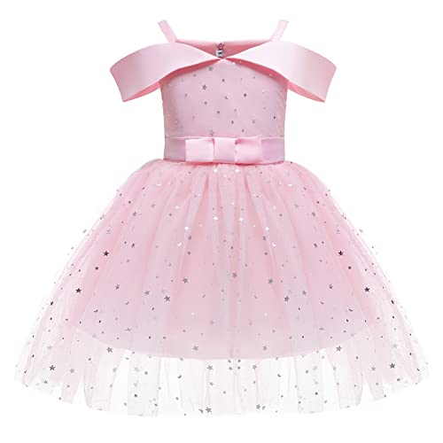 Toddler Rainbow Pageant Dresses for Girls Tutu Party Sparkly Princess Gown 2-10Years