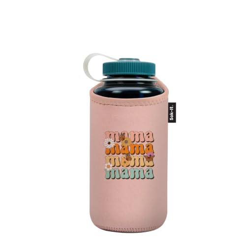 Sok It BotlSok Water Bottle Sleeve Insulated Neoprene Cover (Mama Knows Best, Fits 32oz Nalgene)