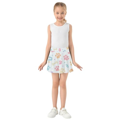 Girls Athletic Skirts with Shorts Flowy Little Girls Golf Skirts Scort Skirt for Kids with Pockets3