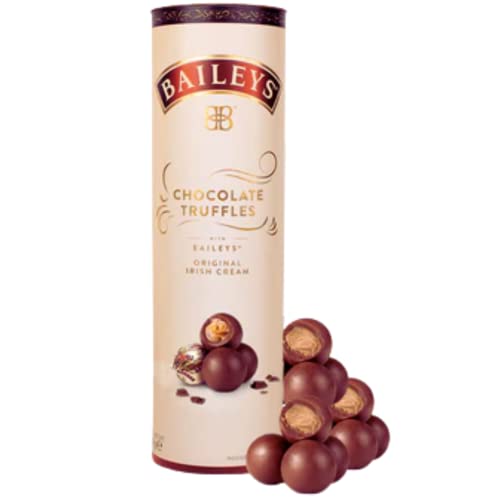 Baileys - Tubo de trufas de 320 g – Baileys Twist Wrap – Cestas de cumpleaños para mujeres con calcomanía de agradecimiento, set de regalo de chocolate para él, ella, hombres y mujeres (juego de