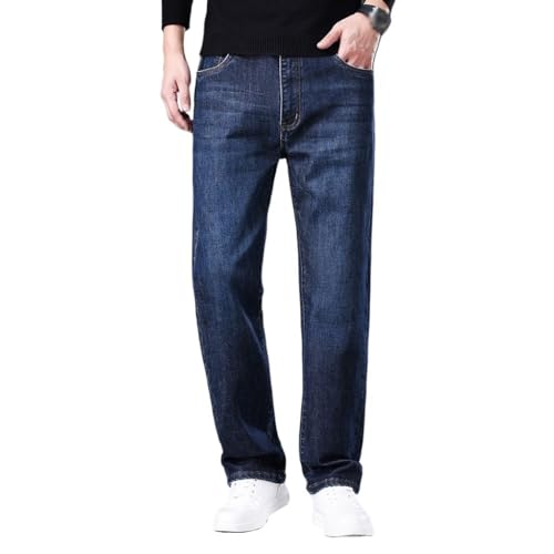 Spring and Autumn Jeans Loose Straight Comfortable Pants Versatile Elastic Pants
