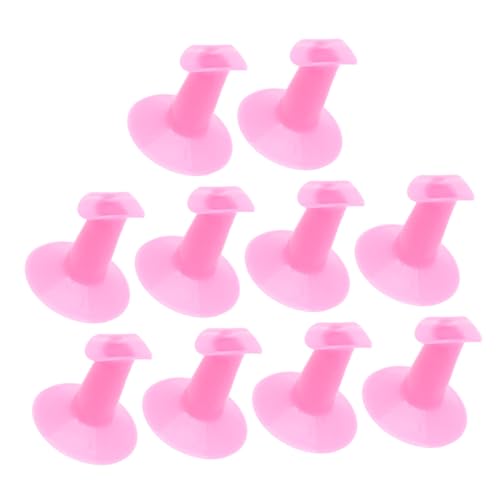 LALADEFIEE 10 Stück Teiliges Kunststoff fingerstützen Nageldesign Praktische Lackierhilfe für DIY Nail Art Wiederverwendbar Langlebig für Nagelstudios und Private Maniküre