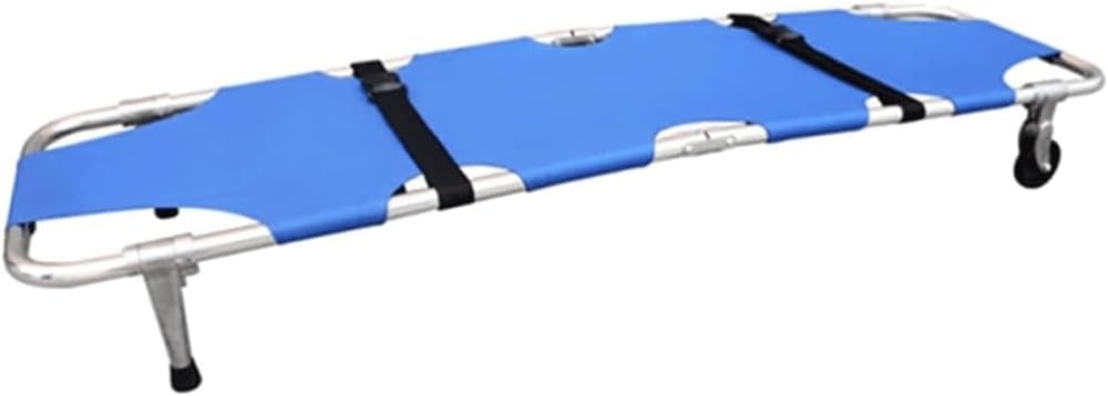 Camilla de Rescate Plegable de Aluminio for Ambulancia, Elevador médico, Camilla de Emergencia médica, Silla de Ruedas de Transporte for Ambulancia(2 Rounds)