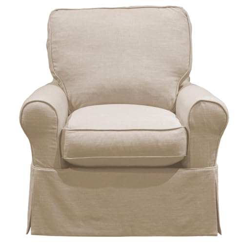 Sillón plegable tela beige miniatura 5