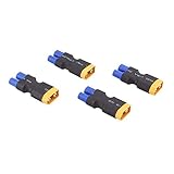 BDHI 4pcs Male XT60/XT-60 to Female EC3 Connector Adapter for Turnigy Crawler 8ight(B111-4)